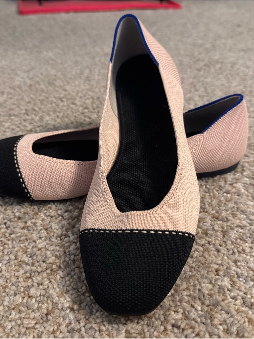 ROTHYS THE SQUARE BALLET FLAT IN ROSEWATER